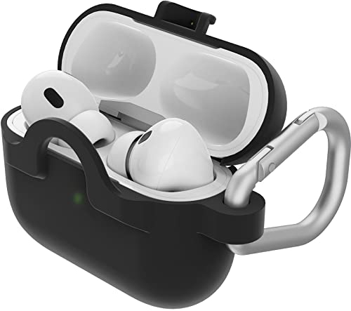 OtterBox Soft Touch Headphone Case for AirPods Pro (1st gen / 2nd gen) & AirPods Pro 2 Shockproof, Drop proof, Ultra-Slim, Scratch and Scuff Protective Case for Apple AirPods, Black