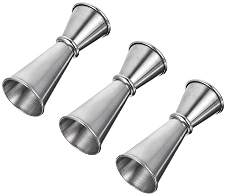 Cabilock All-Purpose Stainless Steel Jigger Set 30ml 65ml Ounce Cups Essential for Professional Casual Bartending