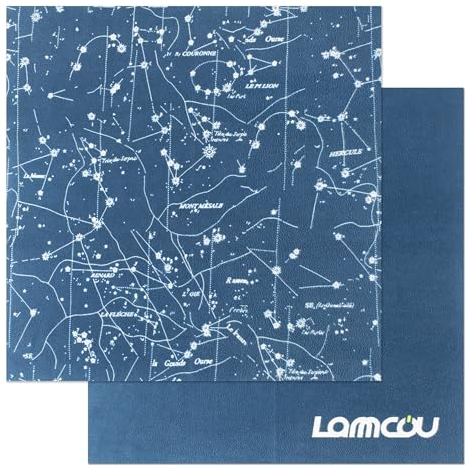 Lammcou Brillenputztücher, Brillenputztuch Mikrofaser optikerqualität Brillenreinigungstücher, Fusselfrei Microfibre Glass Cleaning Cloth für Kamera, Display, Handys, Tablet, Gläser, 25 * 25cm, 2pcs