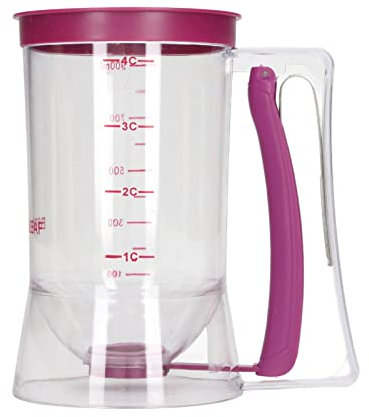 Nachukan Distributeur De Pâte à Crêpes - Outil De Cuisson en ABS De 900 ML pour Crêpes, Cupcakes, Gâteaux, Gaufres, Etc.