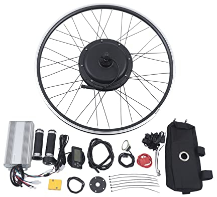 LUNICASHA 28 Zoll Hinterrad E Bike Umbausatz 48V 1500W Elektro-Fahrrad Umbausat E-Bike Conversion Kit Elektrofahrrad Ebike Motor Kit Elektrofahrräder Elektrofahrrad Umbausatz Set