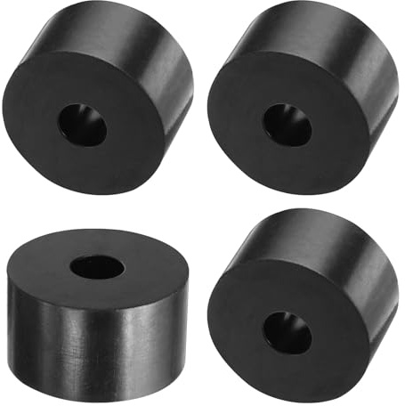 QUARKZMAN Espaciadores de Goma 35mm OD 10mm ID 20mm Altura 4pcs | Espaciador Redondo Antivibración Arandelas Gruesas para Accesorios de Hogar y Coche