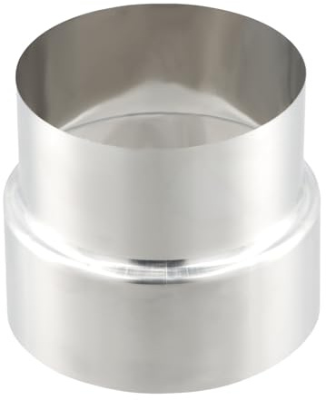 Stove Pipe Reduction, 110 mm to 100 mm, Stainless Steel Reduction Chimney Pipe, Heat Resistant Stove Pipe Reducer, Flue Pipe Reduction, Reduction Stove Pipe