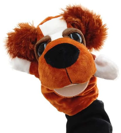 Dog Shark Hand Puppets for Kids,Soft Plush Hand Puppets Working Mouth for Role Play Kids Adults Birthday Christmas (dog)