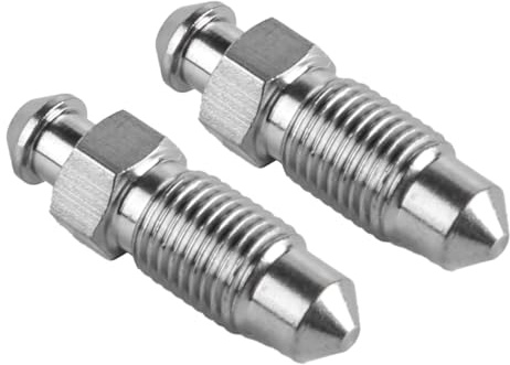 Namvo 2Pcs Bolt Bleed Screw Disc Brake Caliper Exhaust Screw Galvanized Metal Accessories for Motorcycles Cars Brake Pumps