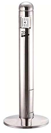 Cubo de Basura Botes de Basura para Exteriores Cenicero de pie Contenedor de Basura Contenedores de Basura para Exteriores Bote de Basura para Exteriores/Interiores Columna de cenicero de Acero