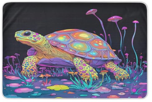 Extra große, wiederverwendbare Wickelunterlage, sehr saugfähig, Urinenzunterlagen für Bett, atmungsaktive Inkontinenzeinlagen für Kinder, Erwachsene, Haustiere, 132,1 x 86,4 cm, Sweet Eastern Box