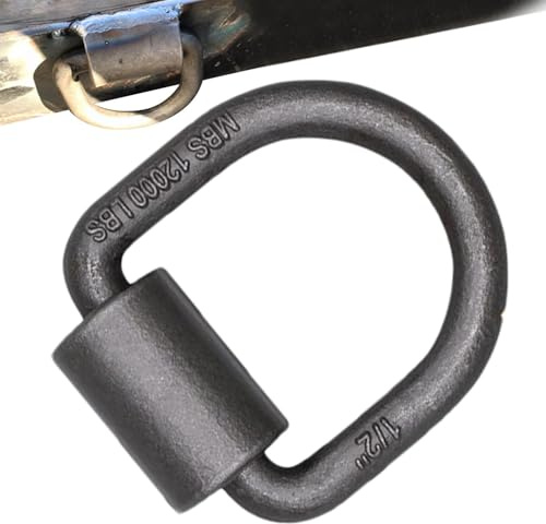 Ancrage d'amarrage en D – Matériel de montage en acier, accessoire de sécurité de charge | Points d'ancrage en D fiables, attaches pour plate-forme de camion de remorque avec base,