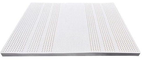 BIWKONI Grüne Natürliche Latex-Matratze Topper Mit Abdeckung Weiche Atmungsaktive Rebound 90% Latexmatratze Für Seite Und Rücken Schlafen,Weiß,180 * 200 * 3.5cm