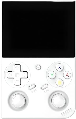 Anbernic - RG35XX Pro Consola retro portátil 64 GB con +5.000 Juegos +30 Emuladores PS1, PSP, N64, NDS, SN, GB, GBA - Linux IPS 3.5 Consola de videojuegos - SVP Game (Blanco, 64 GB (5K juegos))