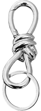 XFSRG Eleganter Schlüsselanhänger Damen Gold Metall Taschenschmuck Autoschlüsselanhänger für Alltag und Reisen (Silber)