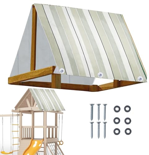 Swing Set Canopy Replacement - 43 x 90 Inch Plan, Heavy Waterproof Material, UV Resistance Fabric, Gazebo Pergola Accessories for Sun Protection in Yard, Home, Patio, Garden, Playground