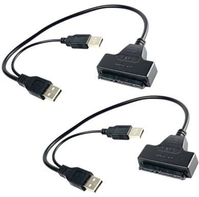 BELLIFFY Cable USB a Datos Easy Drive para Disco Duro Portátil 25 Pulgadas Cable USB a Línea Compatible Plug And Play para Particionar y Recuperar Datos