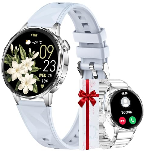 CIVO Montre Connectée Sport Femme: Fitness Tracker Podomètre Calories - Smartwatch avec Appel Bluetooth Etanche pour Android iOS