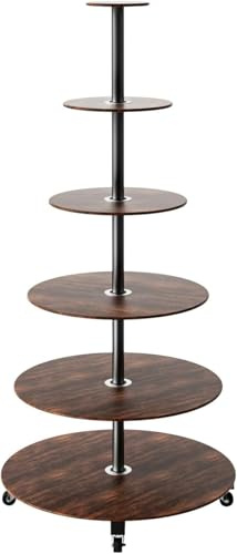 Momentree Christmas Village Tree, DIY Christmas Village Display Shelves,Christmas Village Decorations, Multi-Purpose Wine Rack & Cake Stand for Party Display