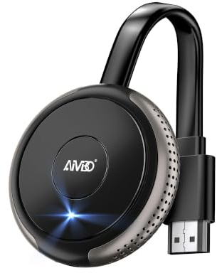 AIMIBO Dongle 4K Wireless Display Dongle – Auténtico Plug & Play, 2,4G y 5G HDMI Wireless Dongle para i*OS/Android/Windows/Mac OS Phone Laptop a TV/Monitor/Proyector, compatible con Airplay DLNA