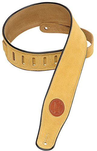 Levy's Leathers Gitarrengurt (Veloursleder) goldbraun, standard, MSS3-TAN