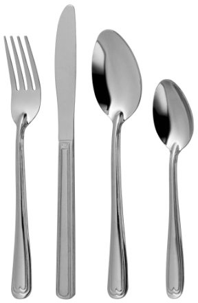 Premier Housewares Cutlery Sets Knife And Fork Set Timeless Spoons Cutlery Dishwasher Safe Stainless Steel Cutlery Set 16 Pieces Silver