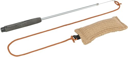 TRIXIE Robustes Hundespielzeug Reizangel, zum Kauen & Jagen – 110 cm