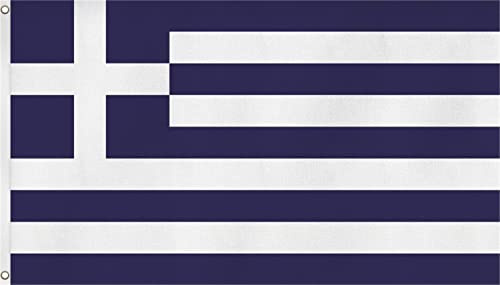 Fahne mit Messingösen XXL Länder Flagge 90 x 150, 150 x 250 oder 300 x 500 cm wählbar Griechenland 150 x 250