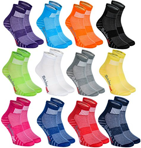 Rainbow Socks - Damen Herren Bunte Baumwolle Sport Socken