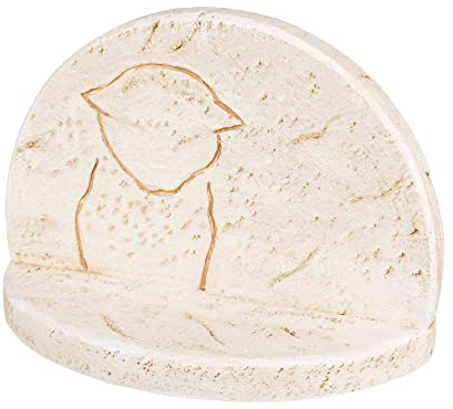 Trixie 38410 Gedenkstein mit Katzen-Kontur, 16 × 12 × 7 cm, creme