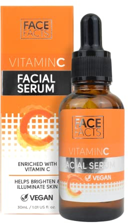 Face Facts Siero viso alla vitamina C, illuminante e idratante, 30 ml