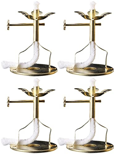 Zerodeko Verstellbarer Butterlampe Dochthalter Mit Teleskopfunktion 4 Stück Buddhistische Öl Lampe Für Haus Dekoration Zeremonien