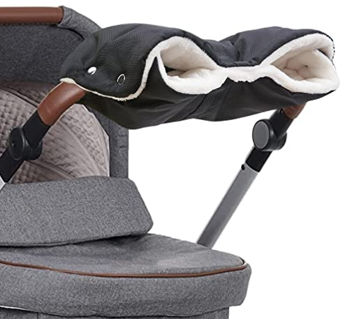Handwärmer Kinderwagen,Universalgröße Handwärmer für Kinderwagen Buggy zubehör Kinderwagenmuff mit Warm Flanell,Handschuhe Handmuff für Wasserdicht und Winddicht,Hält Die Hände im Winter Schön Warm