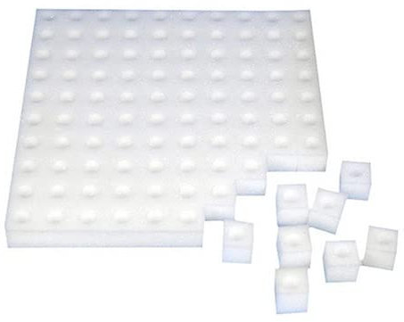 EVANEM 100 Piezas De Esponja Blanca For Plántulas Hidropónicas Sin Tierra, For Cultivo De Verduras, Plantas, Vivero, Macetas, Plántulas, Collar De Clonación, Jardín