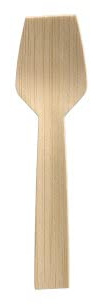 1000 Eislöffel aus Bambus, pure, 9,2 cm Eisspatel braun Einweglöffel