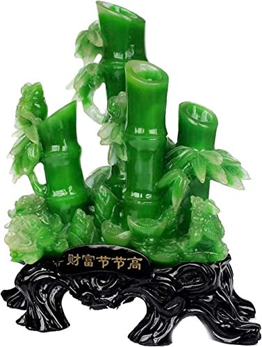 MORYEN Piccola decorazione Foyer di arte semplice Inaugurazione della casa Bastoncini della fortuna cinese Ornamenti di Buddah for interni, statua di bambù fortunato e rana di denaro, attirare ricchez