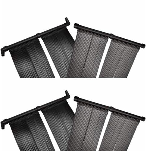 AUUIJKJF Lot de 4 panneaux solaires de chauffage de piscine et spa 80 x 620 cm