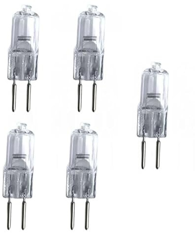 UGEFKMQ Ampoules Capsule G5.3 Ampoules Halogènes G5.3, 2 Broches, 35W, 24V, 50W, Variable, Blanc Chaud, Ampoule À Capsule Halogène G5.3,20W,5 Pièces