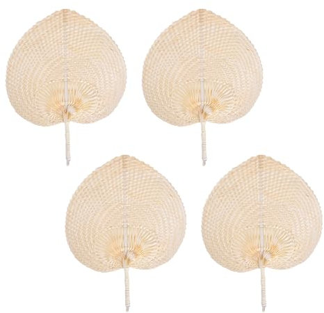 Éventail À Main Tissé en Bambou Naturel | Éventail De Tissage Fait À La Main | Éventails À Main en Feuilles Palmier Séchées | Ventilateur Refroidissement D'été | Décoration Murale Maison Ferme