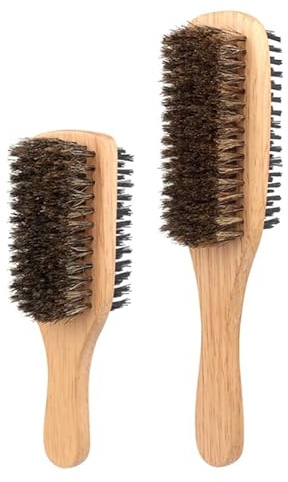 Baluue - Cepillo de pelo de doble cara de nailon, 2 pinceles de 23,00 cm, para pelo largo, corto y barba rota, peinado y mantenimiento diario