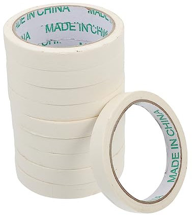 HOODANCOS 10pezzi Nastro Adesivo Mascheratura Per Pittura Da Pz Carta Crepe Facile Da Strappare Protezione Per Muri e Veicoli Durante Spruzzatura e Verniciatura