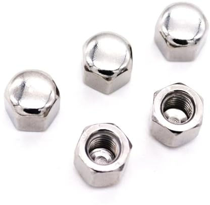 1/2/5/10 Stück M3 M4 M5 M6 M8 M10 M12 M14 M16 304 A2 Edelstahl Sechskant Sechskant Kurze niedrige dünne Kappe Hutmutter Abdeckung Blindmutter(M12 2pcs)