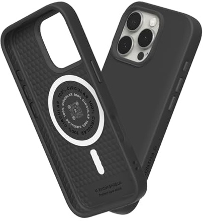 RhinoShield SolidSuit Case Kompatibel mit Magsafe für [iPhone 16 Pro] | Stoßabsorbierende Slim Design Schutzhülle mit Premium Matte Finish, Kameratasten-Aussparungs-Design - Schwarz