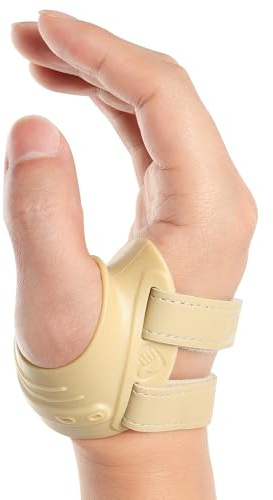 FORTEMOTUS Daumensattelgelenk Bandage, Daumenorthese mit formbarer Metallschiene, CMC-1 Stabilisierung und Schmerzlinderung bei Arthrose, Rhizarthrose, passend für Rechts Hand (Hautfarbe, M)