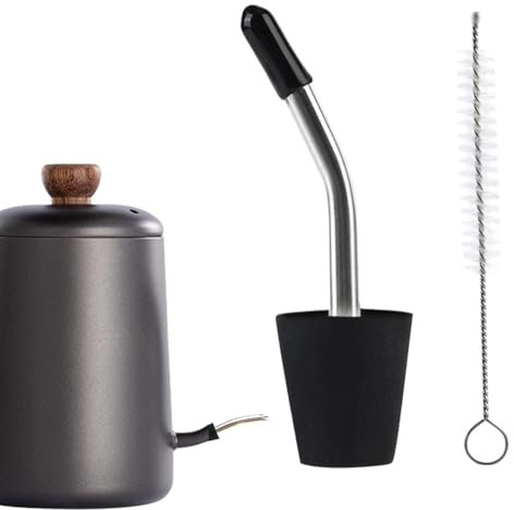 Bec Verseur Pour Cafetière - Bec Verseur À Liqueur Avec Brosse De Nettoyage Incluse,Accessoires Polyvalents Pour Bouilloire Et Boissons Chaudes Et Froides : Chocolat, Thé, Liqueur Et Autres