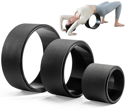 Zmarthumb Back Roller, Foam Roller for Neck & Back Pain Relief, Yoga Wheel for Deep Tissue Muscle Massage, High Density Foam Tool for Physical Therapy, Stretching & Exercise(3 Pack)