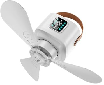 Gramigg Camping Extérieur Petit Ventilateur De Plafond Intérieur Portable À Distance Télécommande À LED LED Ventilateur Plafond Camping