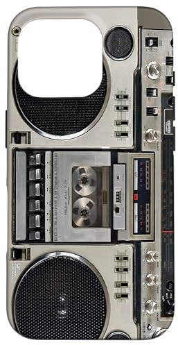Vintage années 80 Boombox Ghettoblaster Coque pour iPhone 16 Pro