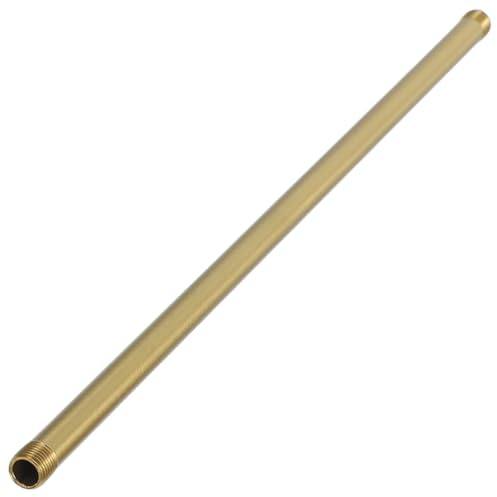 Levemolo Tubo Filettato in Rame per Lampade Connessione Esterna di Precisione, Connettore in Ottone Dorato Lucidato per Lampade Residenziali e Commerciali