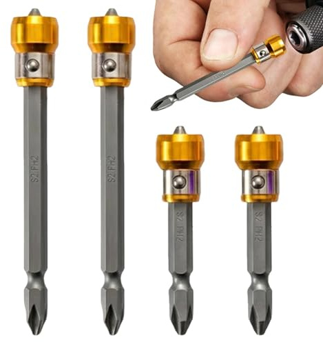 Kit de brocas de metal para acero – imanes resistentes, kit de brocas magnéticas | para carpintería, proyectos de bricolaje, construcción, talleres, mejora de hábitat, montaje de muebles,