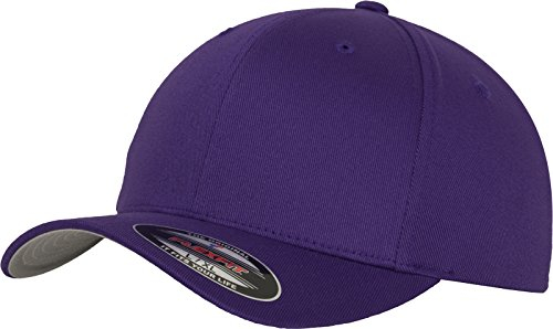Flexfit Mixte Wooly Combed Baseball Cap, Mauve, S-M EU