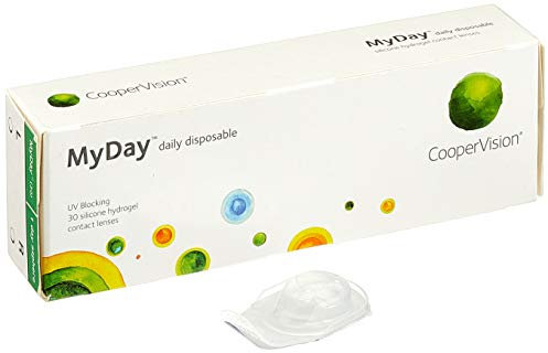 Myday 1-Day Silicone - Lentes de contacto esféricas diarias (R 8.4 / D 14.2/4.75 Diop), Pack de 30 uds.