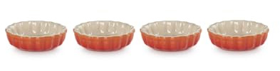 Le Creuset Set de 4 tartaletas de cerámica de gres, 11 cm, 0, 2 L, Volcanico, 91017411090000