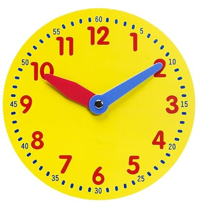 Didax Educational Resources Magnetic Demonstration Clock Math Manipulative, 12 inch diameter